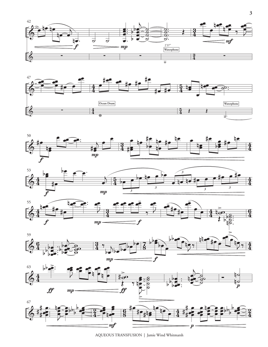 Aqueous Transfusion Aqueous Transfusion Percussion scores gallery preview page 4