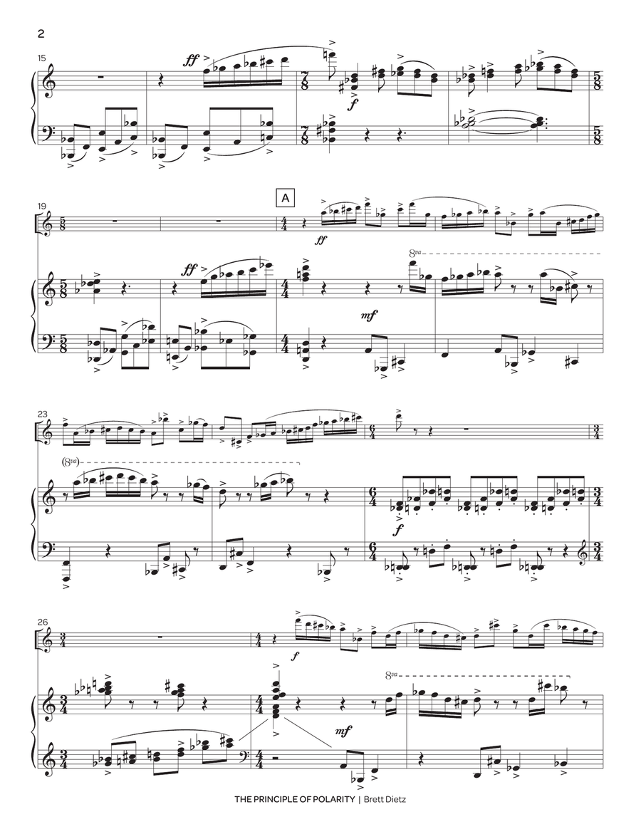 The Principle of Polarity (piano reduction) Piano scores gallery preview page 3