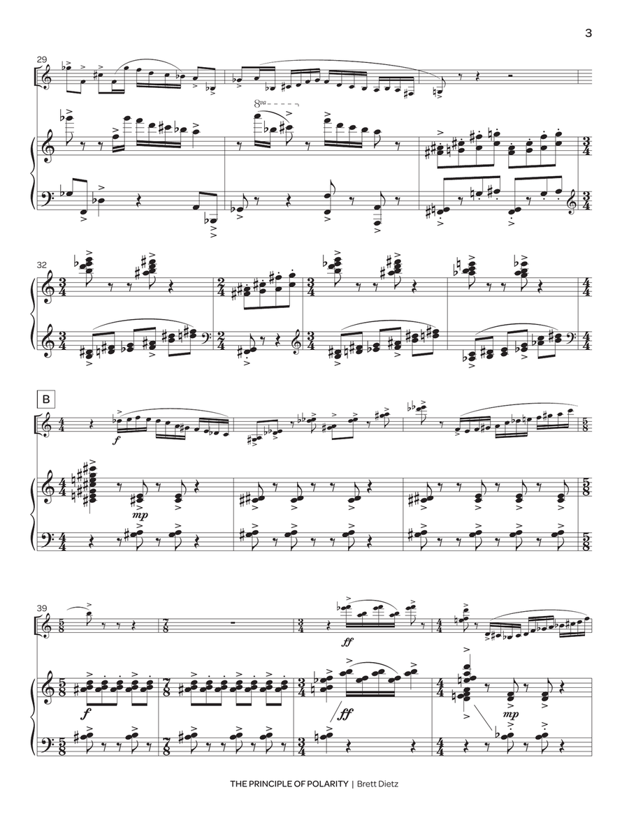 The Principle of Polarity (piano reduction) Piano scores gallery preview page 4
