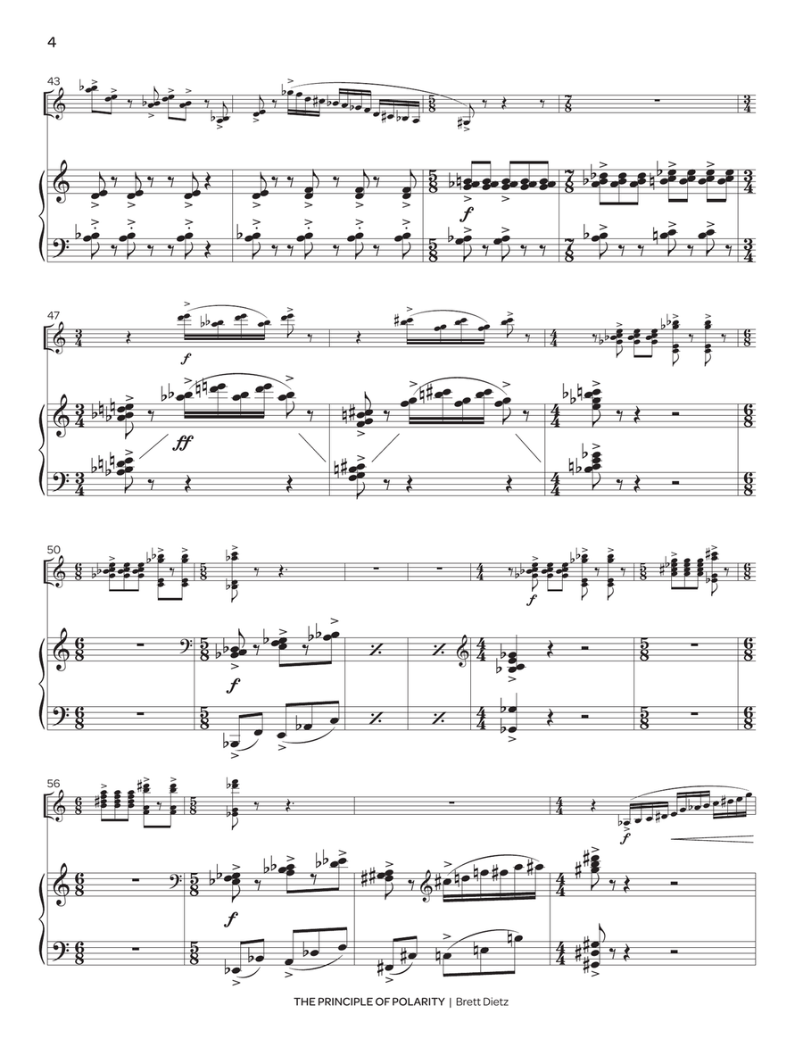 The Principle of Polarity (piano reduction) Piano scores gallery preview page 5