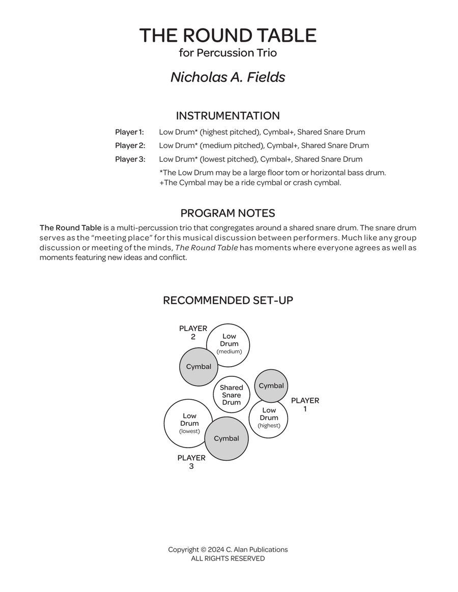 The Round Table The Round Table Percussion Ensemble scores gallery preview page 2
