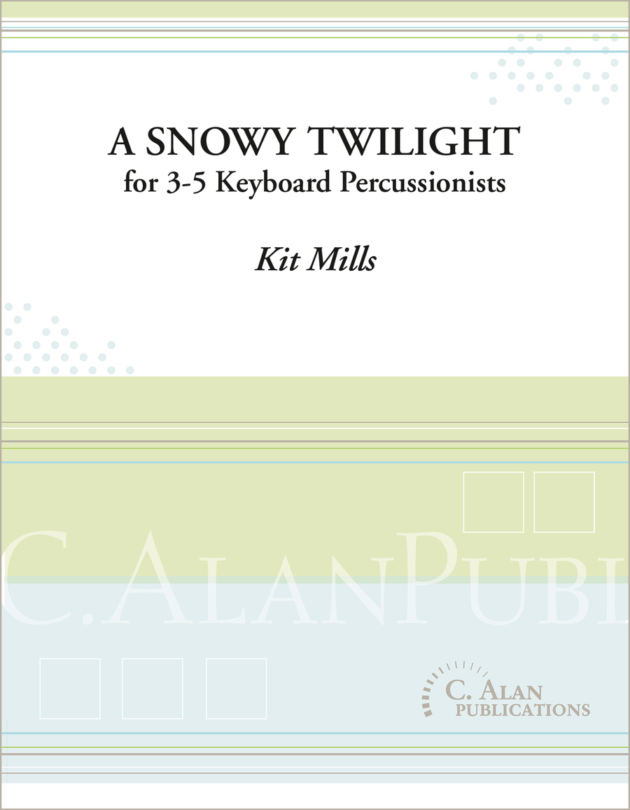 Snowy Twilight, A Snowy Twilight, A Percussion Ensemble scores gallery preview page 1