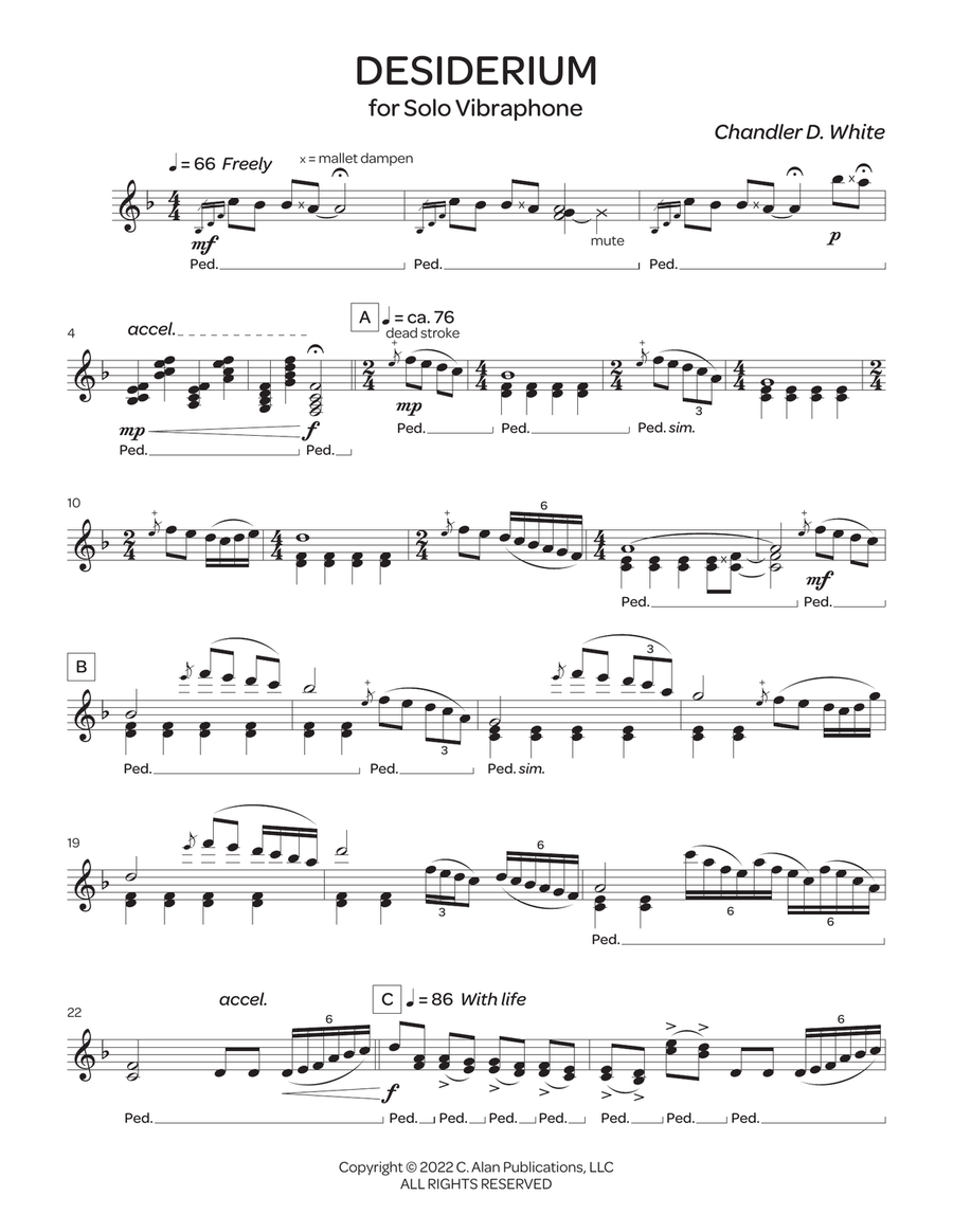 Desiderium Desiderium Percussion scores gallery preview page 2