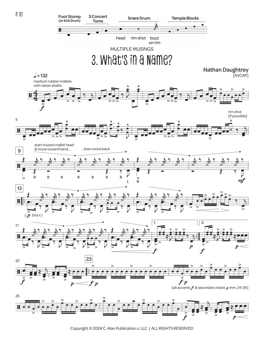 Multiple Musings Multiple Musings Percussion scores gallery preview page 7