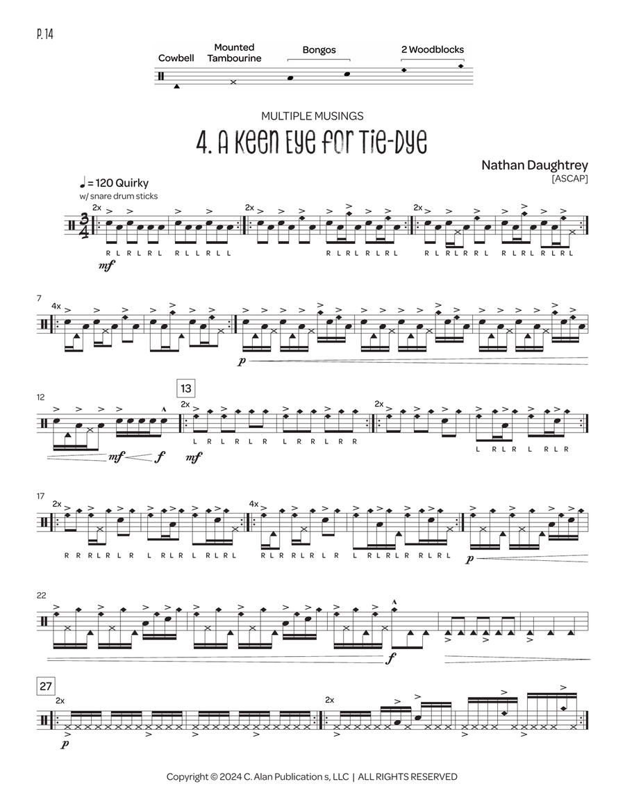 Multiple Musings Multiple Musings Percussion scores gallery preview page 9
