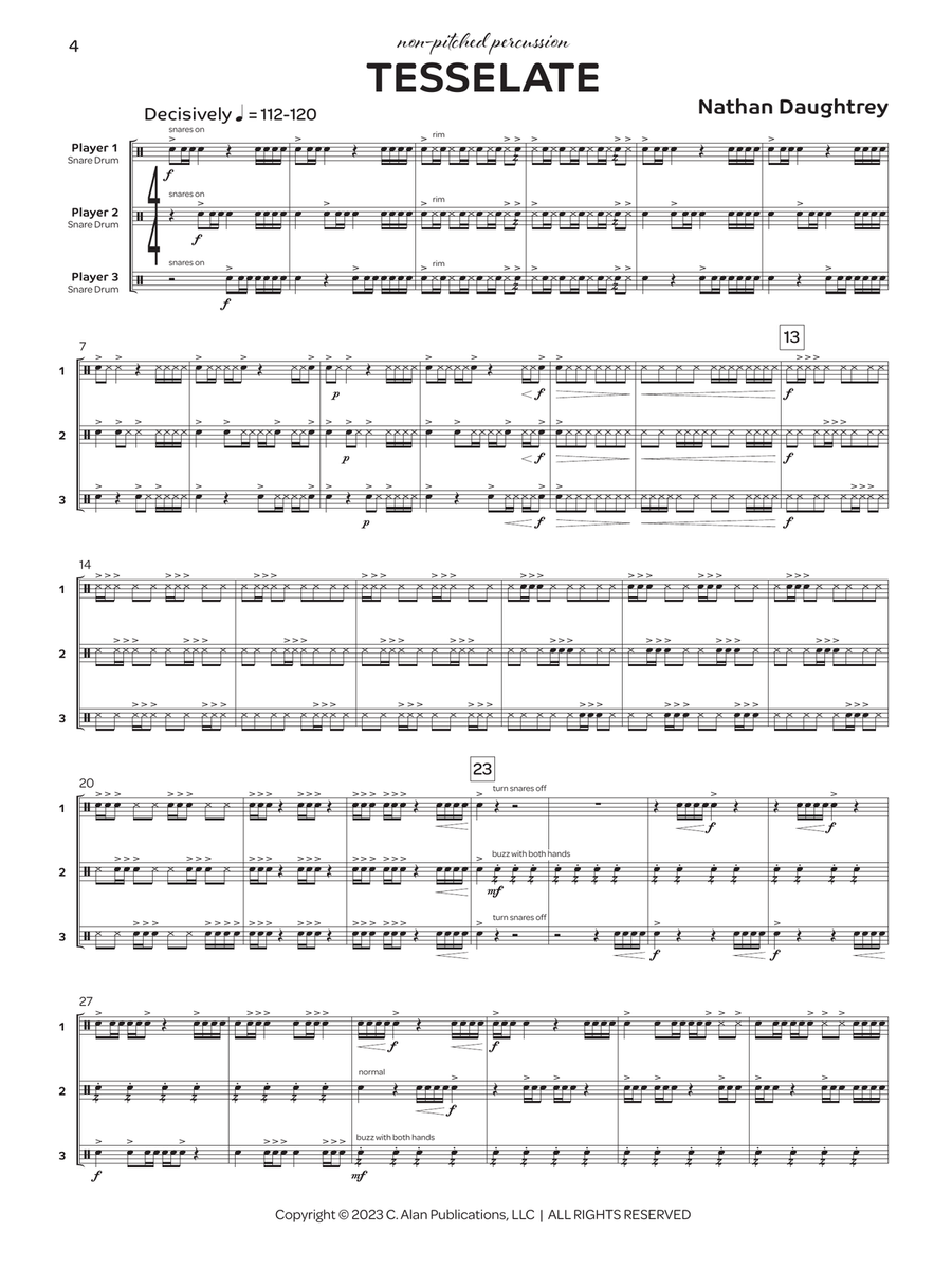 Triology Triology Percussion Ensemble scores gallery preview page 3