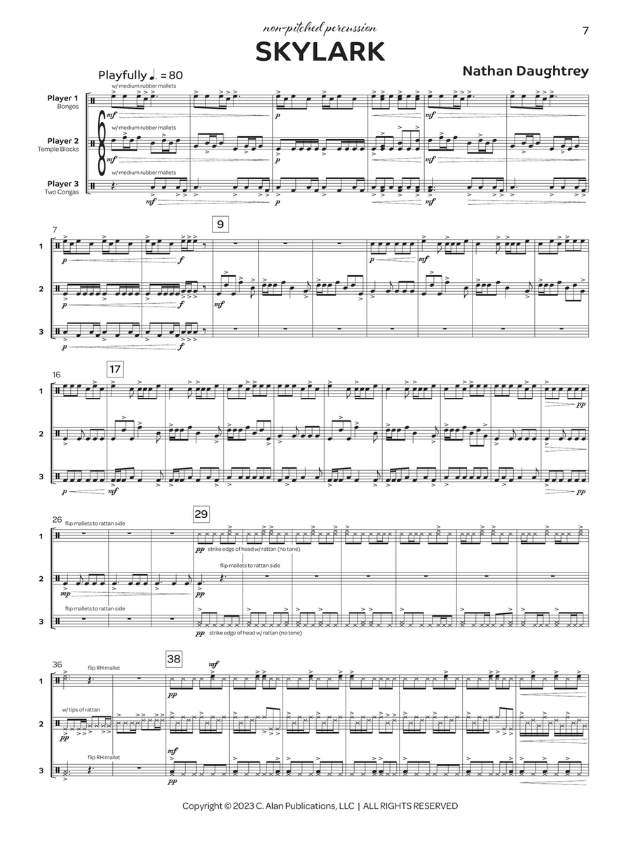 Triology Triology Percussion Ensemble scores gallery preview page 4