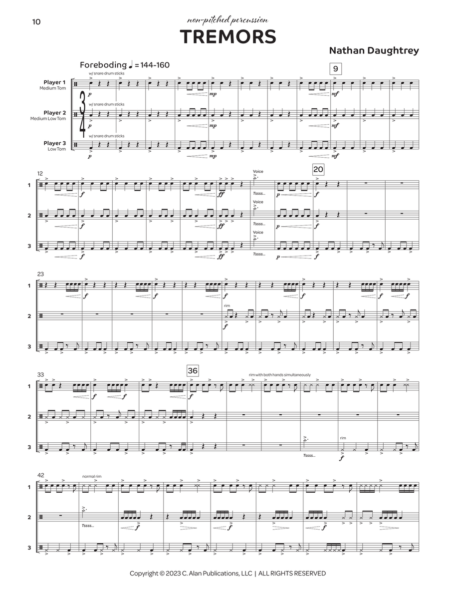 Triology Triology Percussion Ensemble scores gallery preview page 5