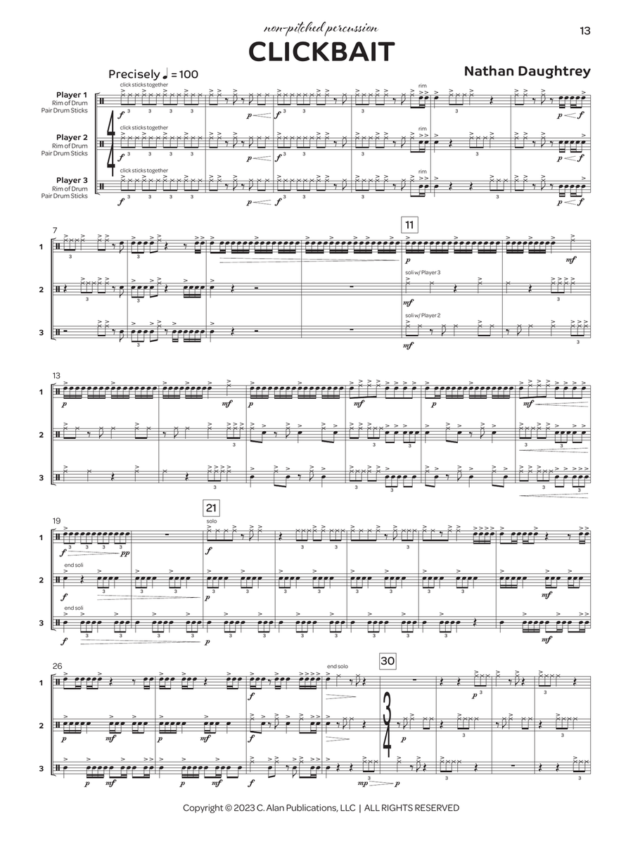 Triology Triology Percussion Ensemble scores gallery preview page 6