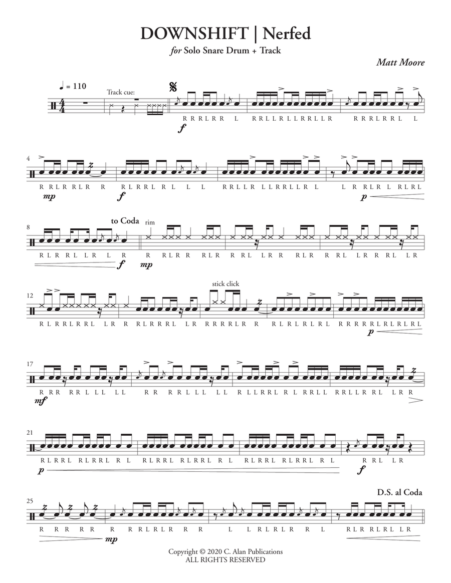 Downshift Downshift Snare Drum scores gallery preview page 2