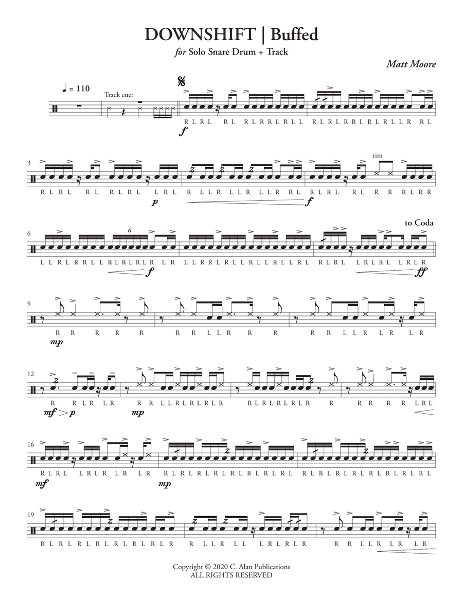 Downshift Downshift Snare Drum scores gallery preview page 3