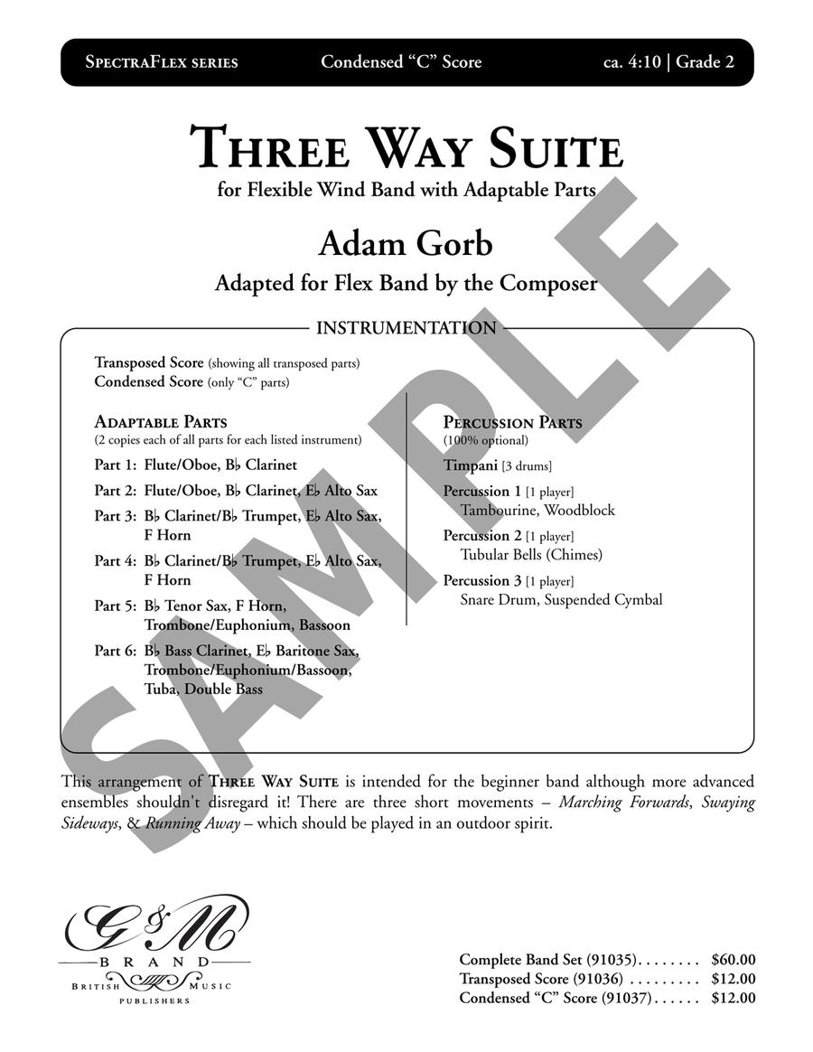 Three Way Suite (condensed score) Study Score scores gallery preview page 2