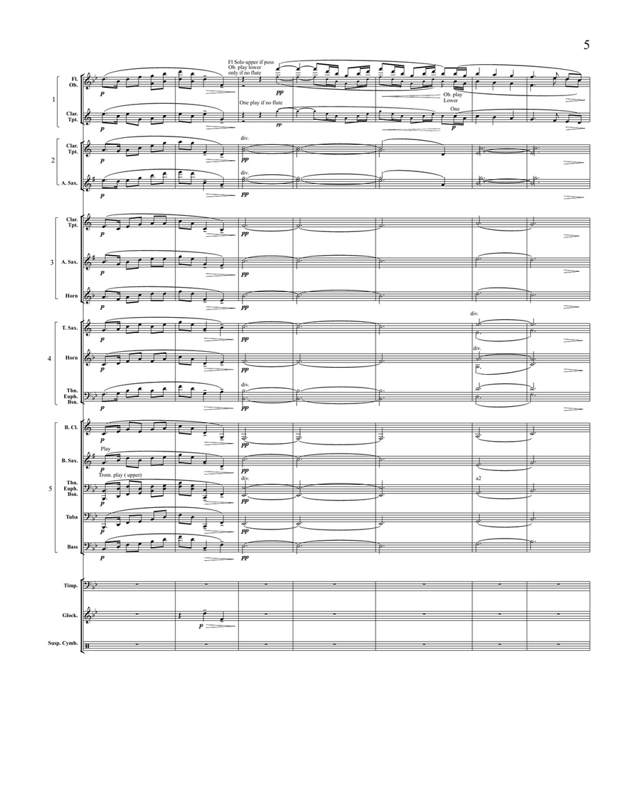 The Girl With the Flaxen Fair (5-part flex) Score scores gallery preview page 6