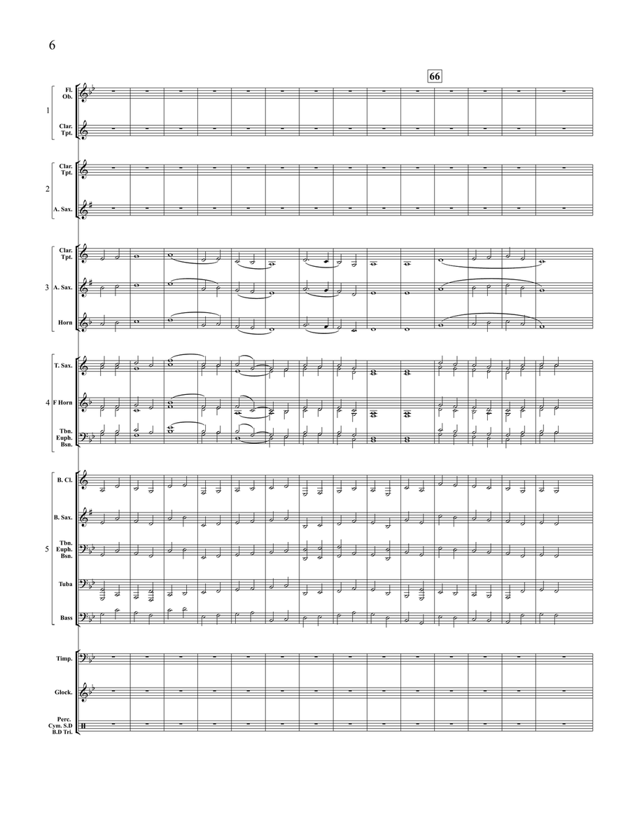 Moorside March, A (5-Part Flex Band) (Holst) Score scores gallery preview page 9