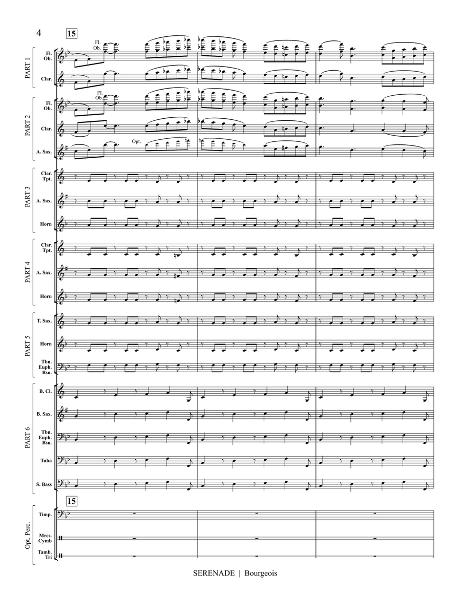 Serenade, Op. 22 (transposed flex score) Score scores gallery preview page 7
