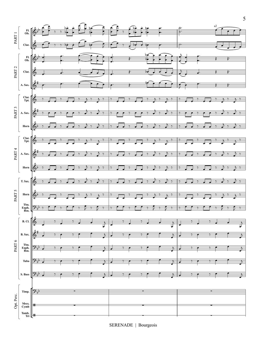 Serenade, Op. 22 (transposed flex score) Score scores gallery preview page 8