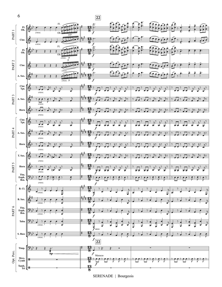 Serenade, Op. 22 (transposed flex score) Score scores gallery preview page 9