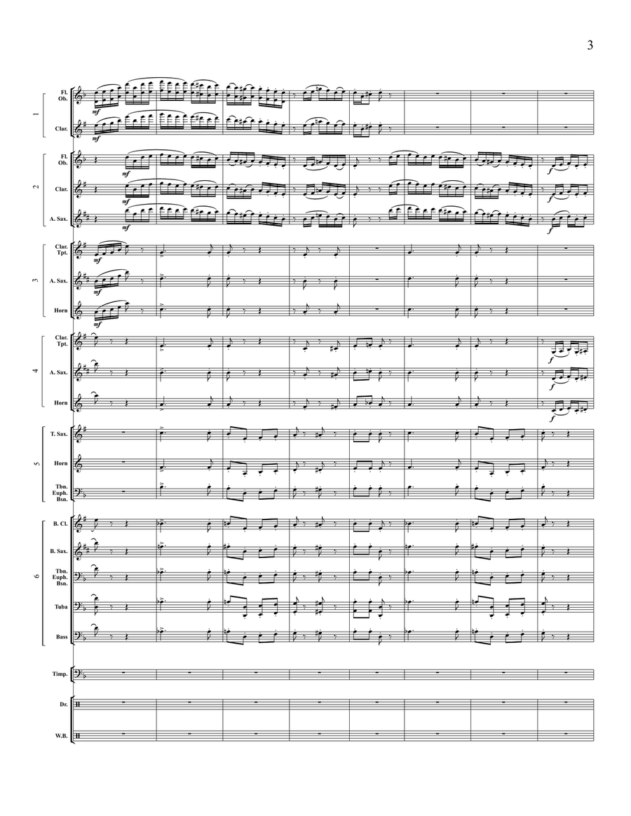 Eine Kleine Yiddishe Ragmusik (transposed score) Score scores gallery preview page 4