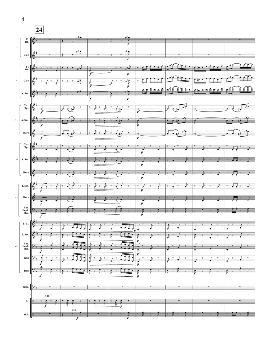 Eine Kleine Yiddishe Ragmusik (transposed score) Score scores gallery preview page 5