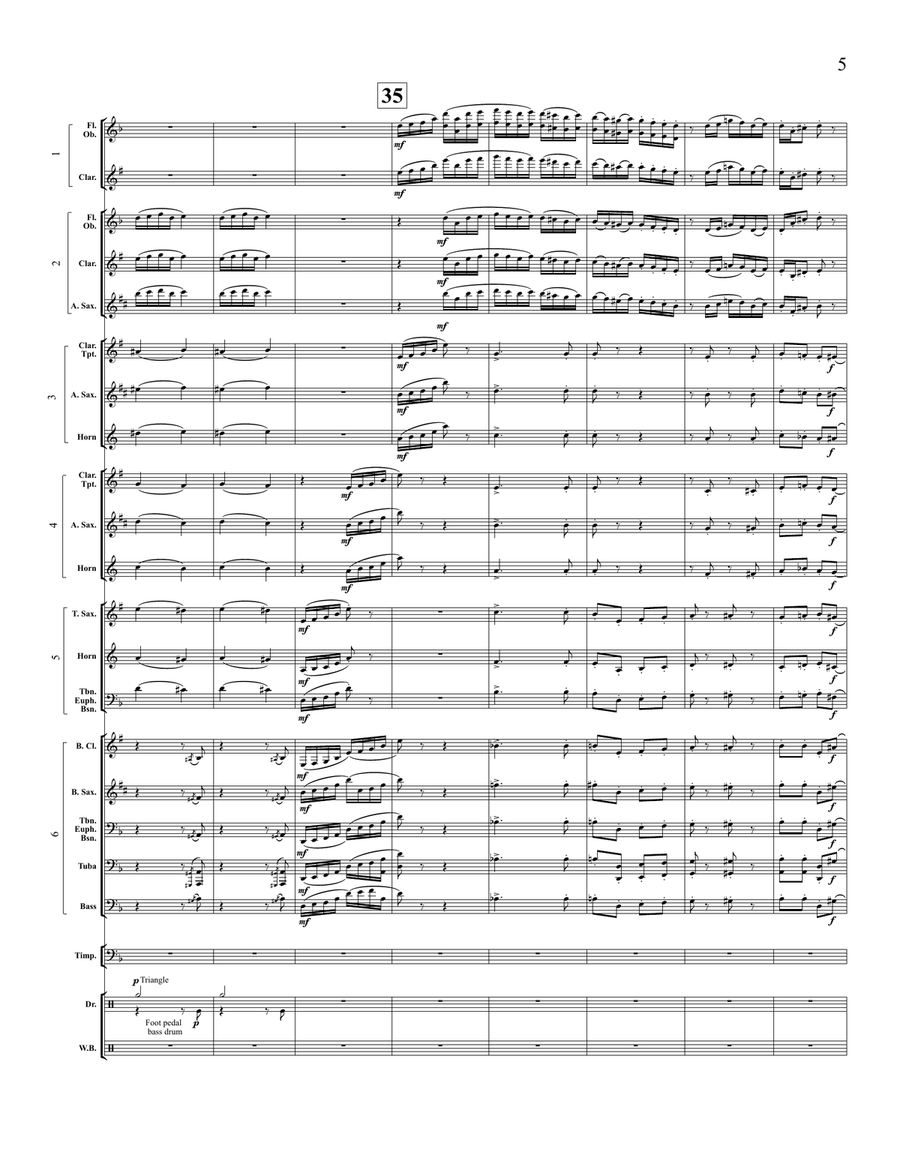 Eine Kleine Yiddishe Ragmusik (transposed score) Score scores gallery preview page 6