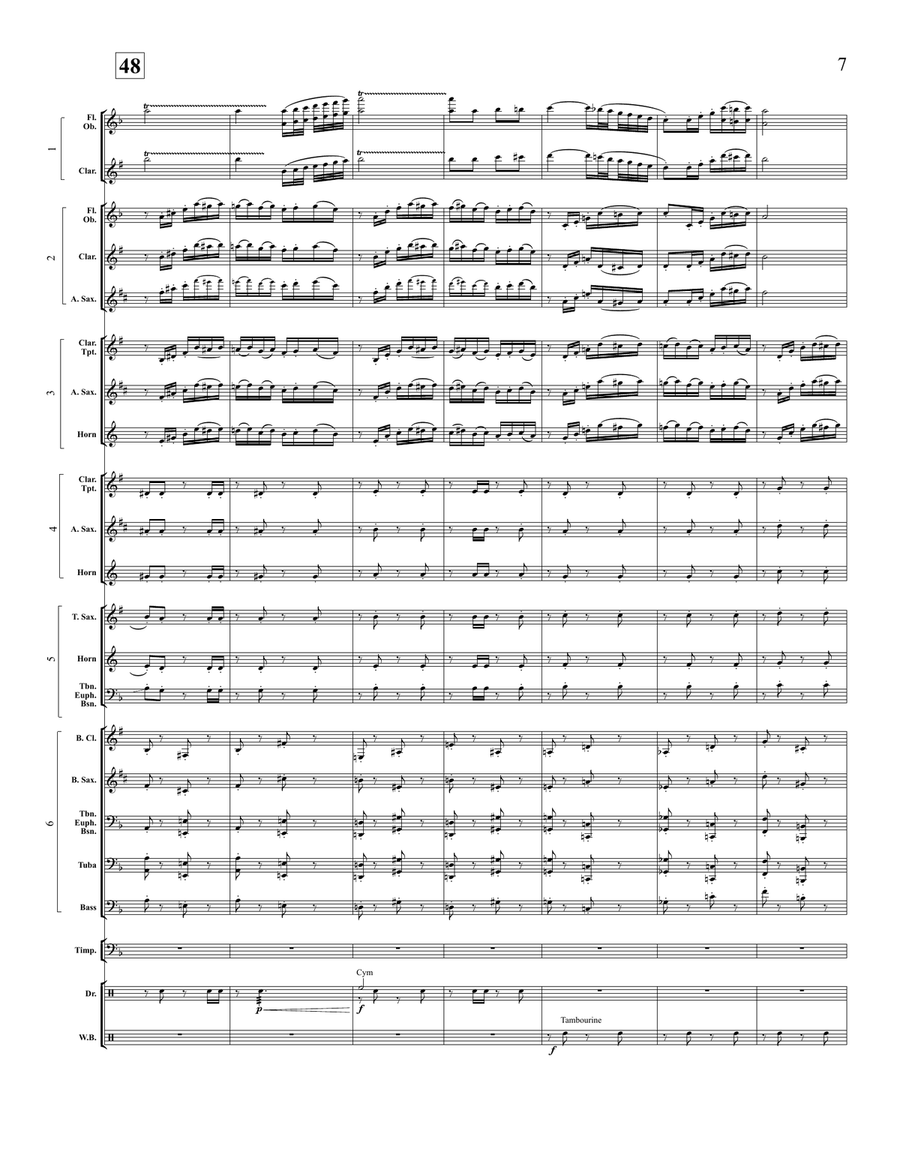 Eine Kleine Yiddishe Ragmusik (transposed score) Score scores gallery preview page 8