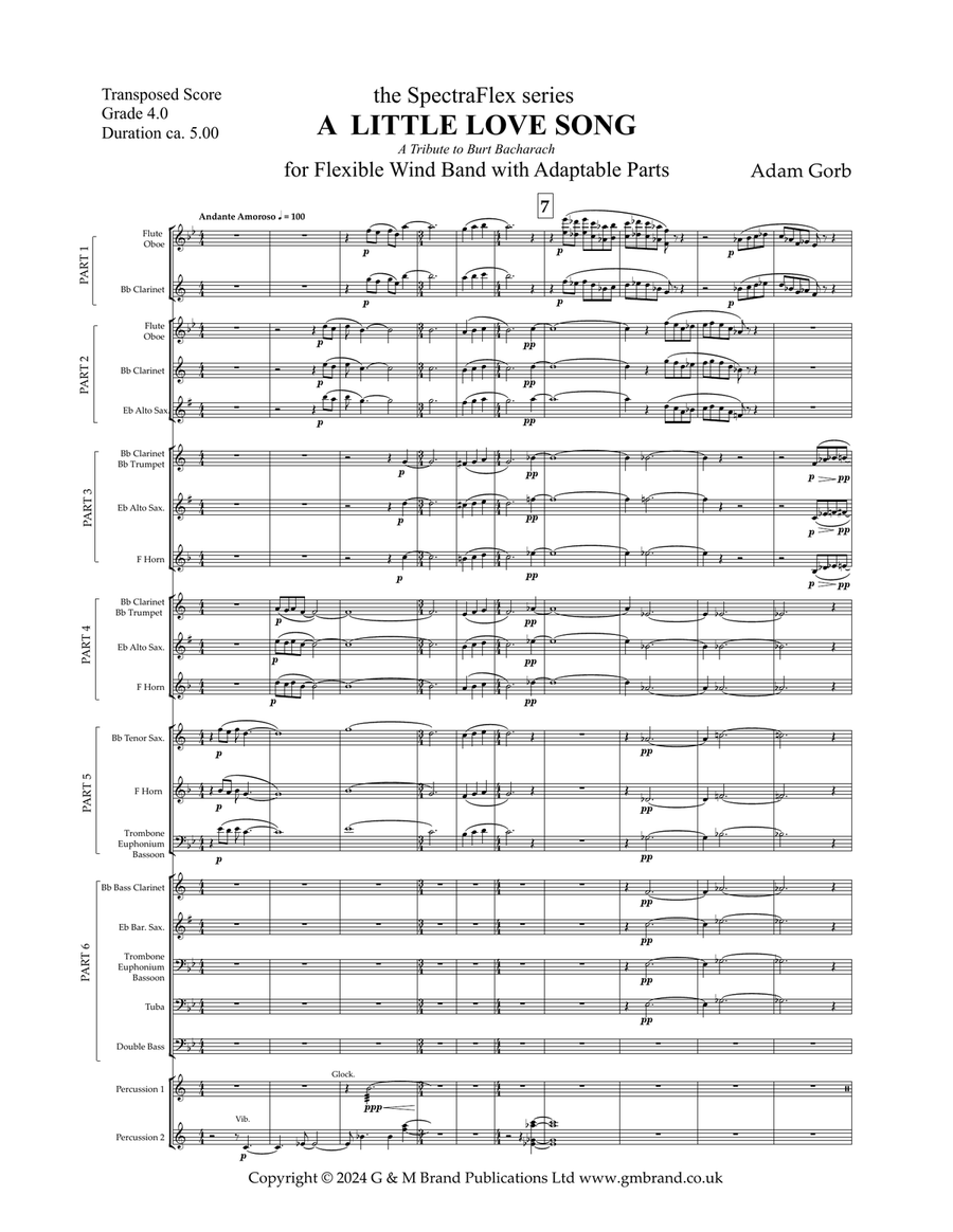Little Love Song, A (flex transposed score) Score scores gallery preview page 4