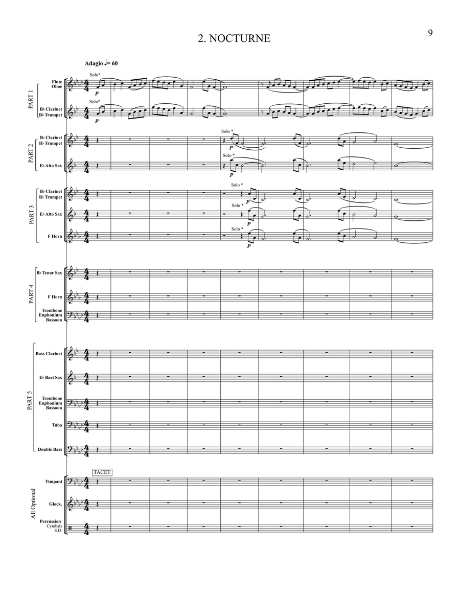 Moorside Suite, A (transposed score) Score scores gallery preview page 6