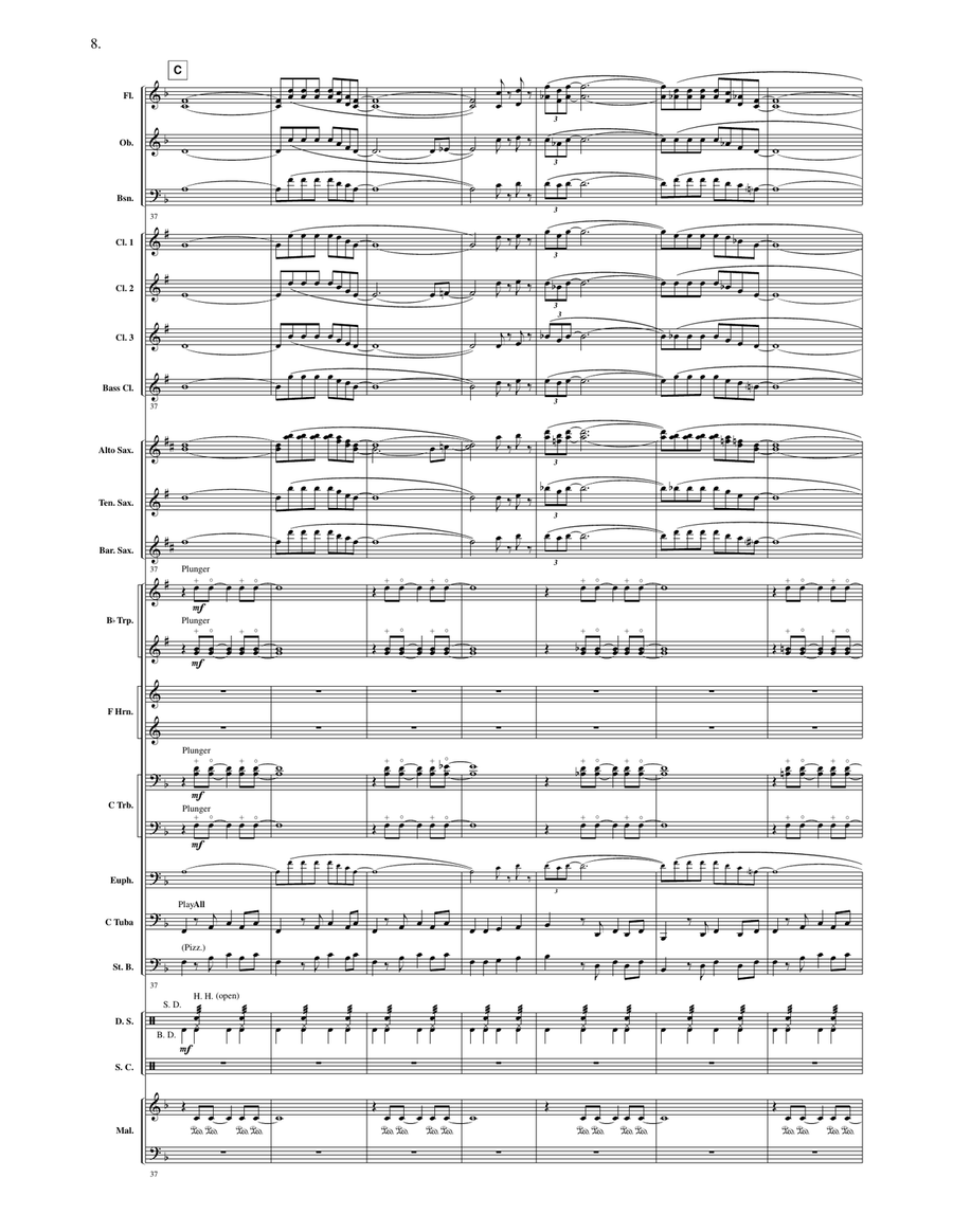 Blues for a Cat Called Misty Concert Band scores gallery preview page 7