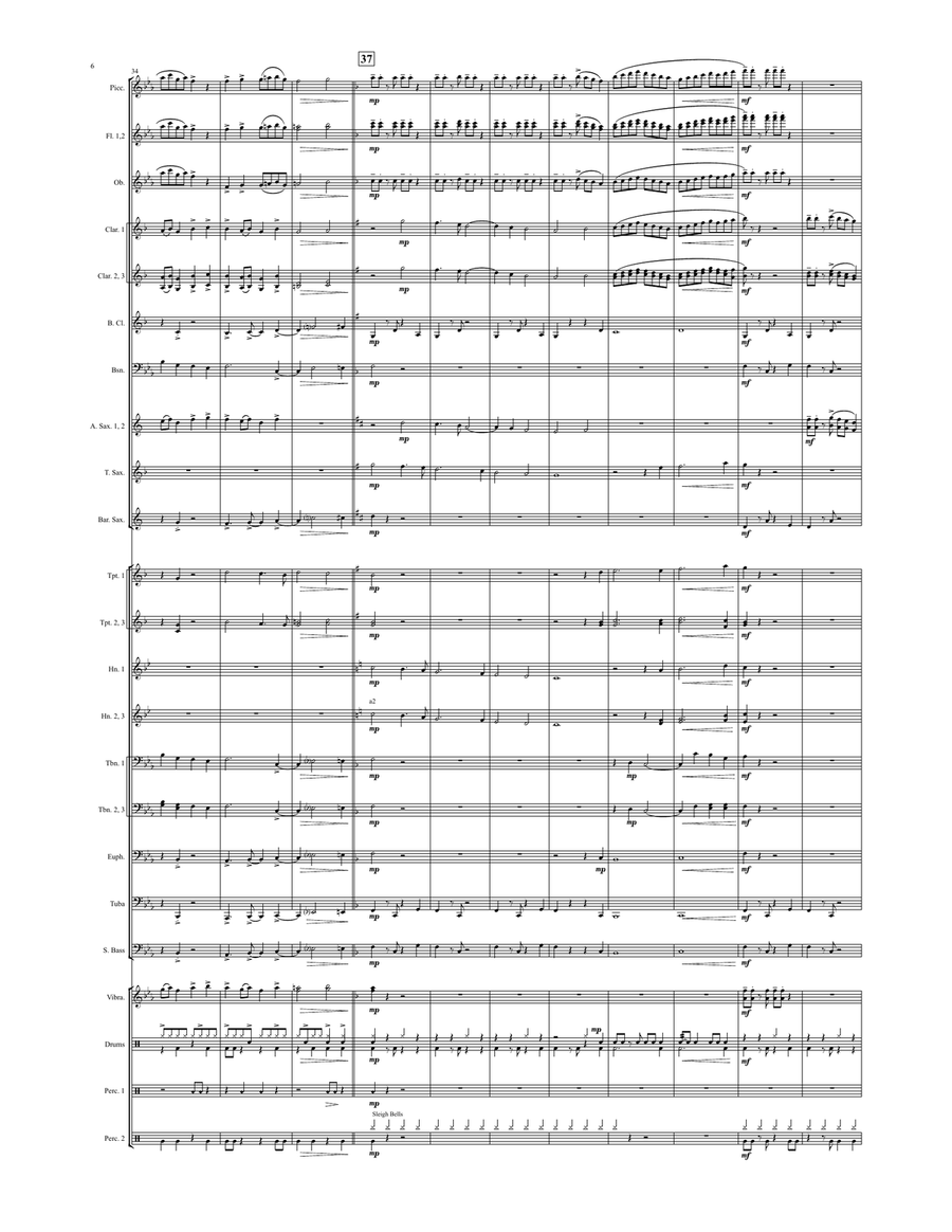 Christmas Groove (score only) Concert Band scores gallery preview page 5