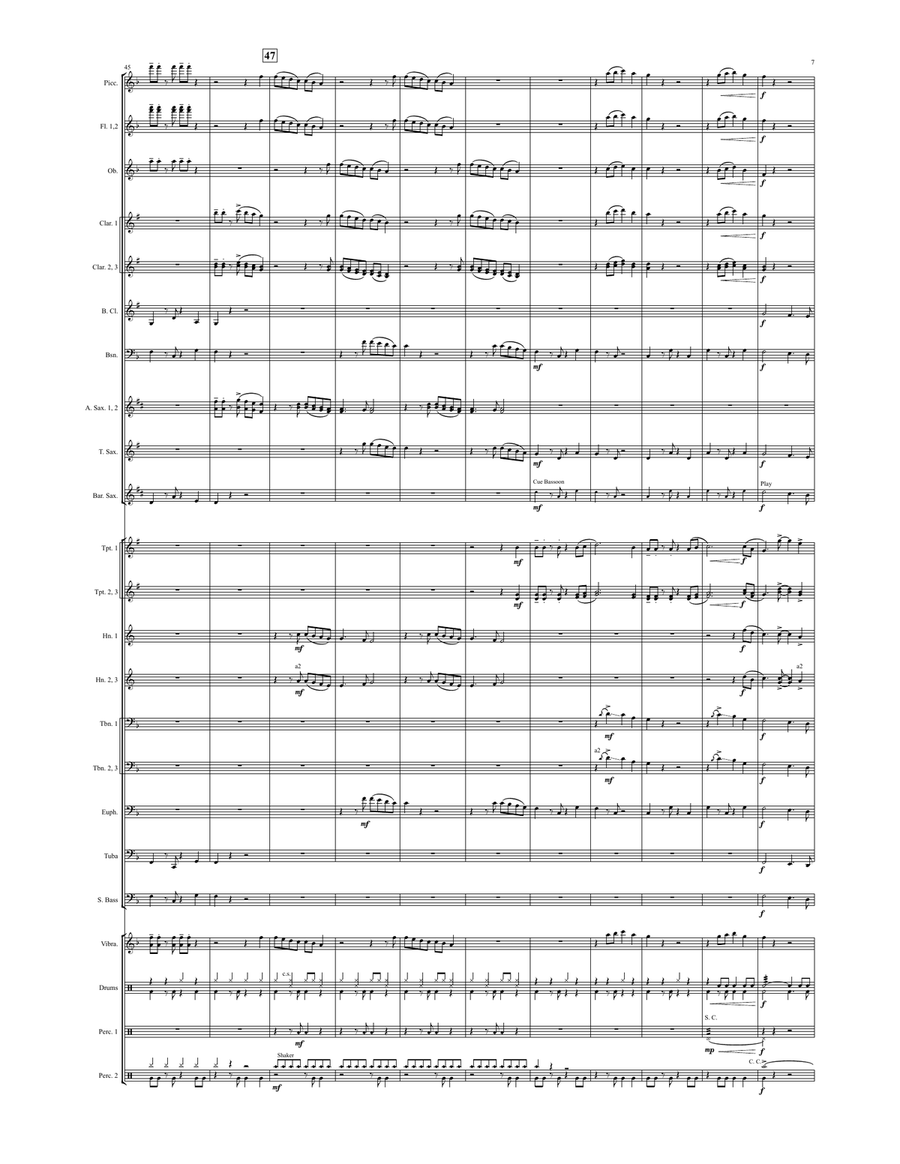 Christmas Groove (score only) Concert Band scores gallery preview page 6