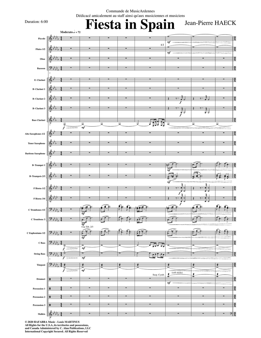 Fiesta in Spain Fiesta in Spain Concert Band scores gallery preview page 2