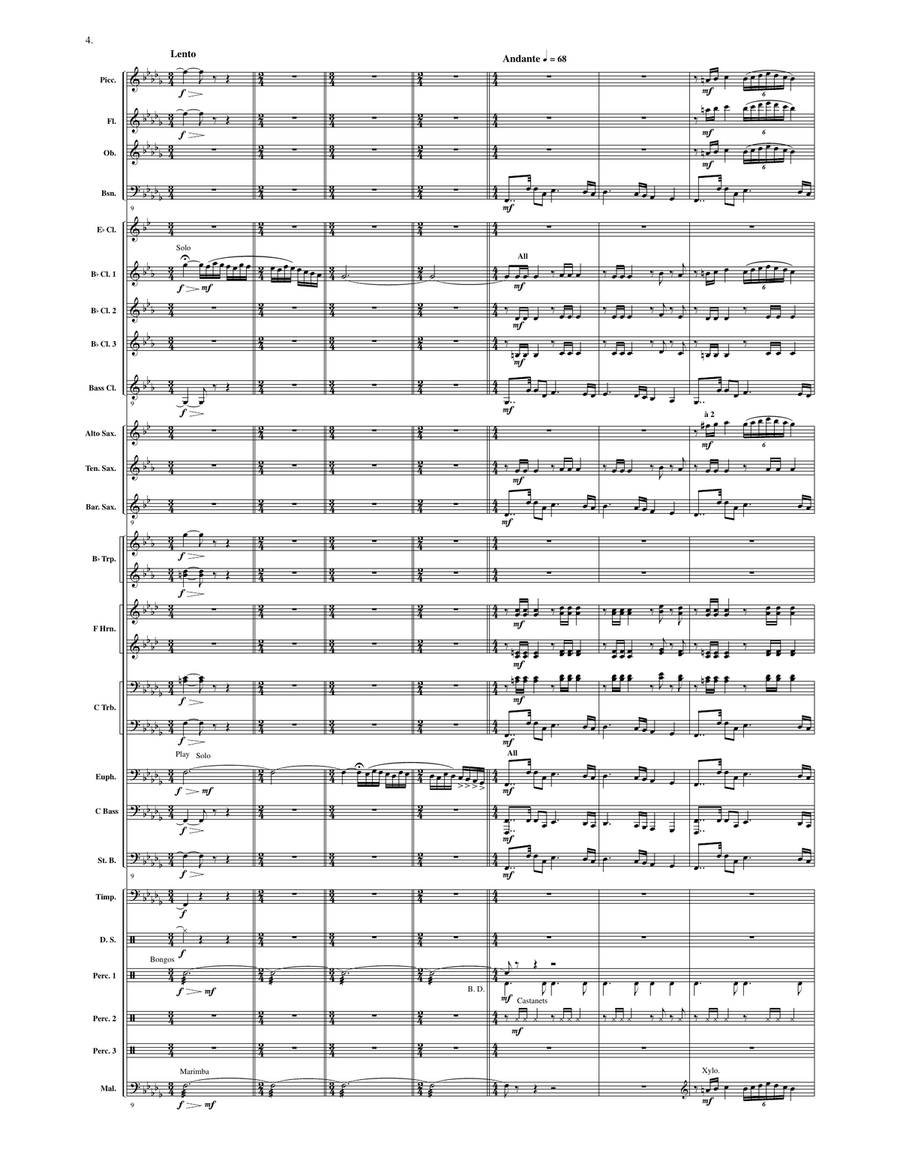 Fiesta in Spain Fiesta in Spain Concert Band scores gallery preview page 3