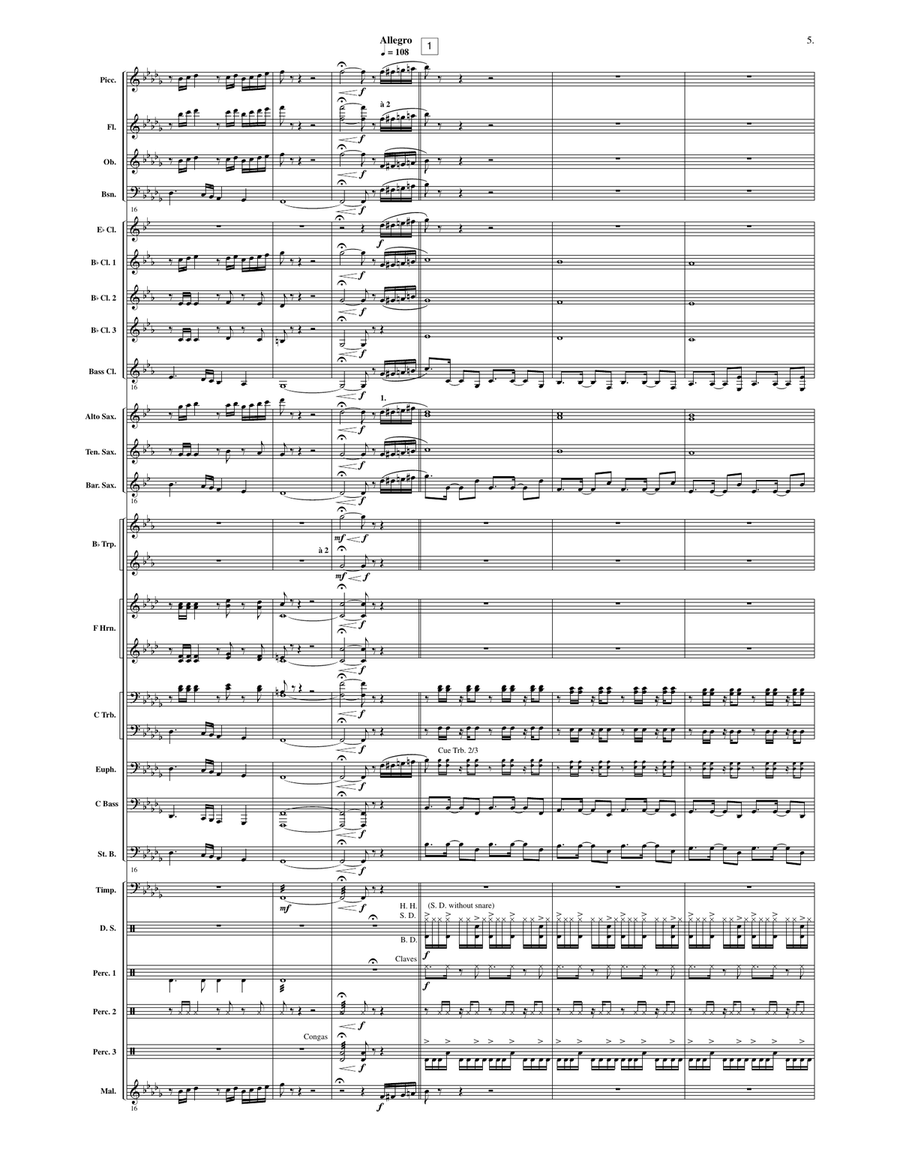 Fiesta in Spain Fiesta in Spain Concert Band scores gallery preview page 4