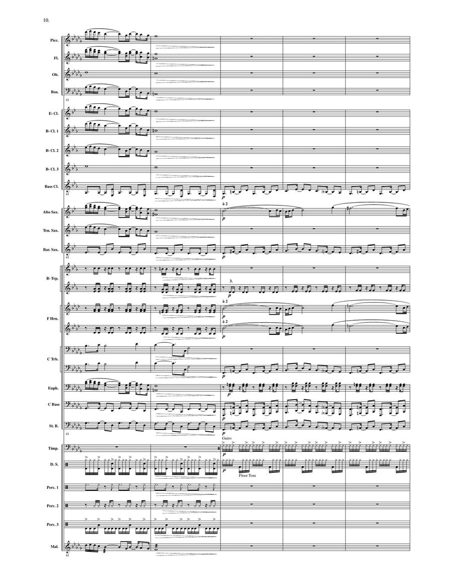 Fiesta in Spain (score only) Concert Band scores gallery preview page 9
