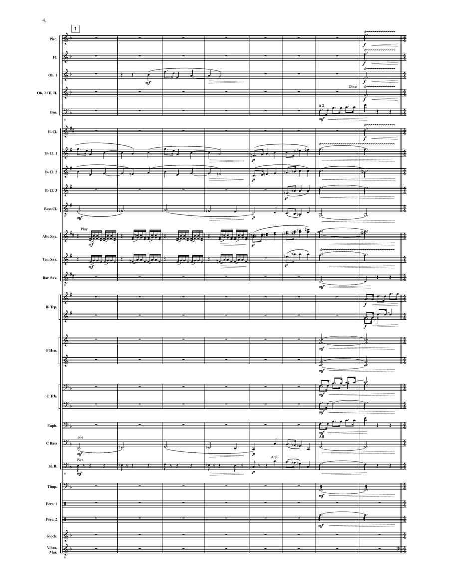 Flight to the Moon Flight to the Moon Concert Band scores gallery preview page 3