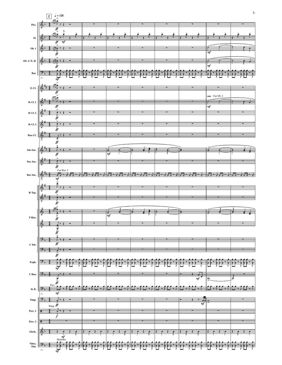 Flight to the Moon Flight to the Moon Concert Band scores gallery preview page 4