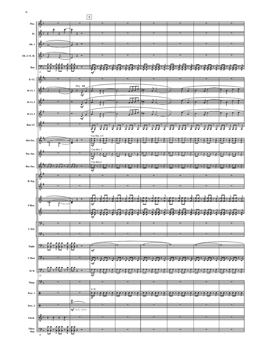 Flight to the Moon Flight to the Moon Concert Band scores gallery preview page 5