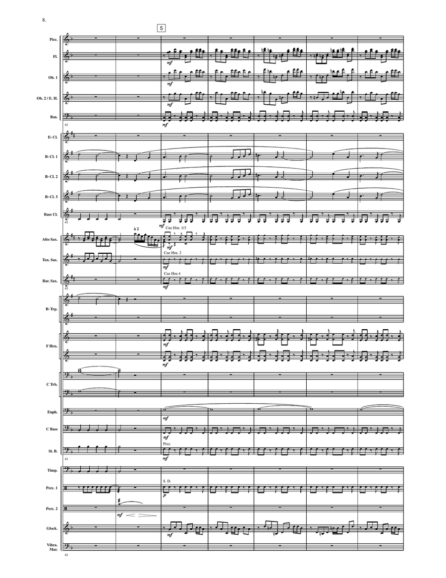 Flight to the Moon Flight to the Moon Concert Band scores gallery preview page 7