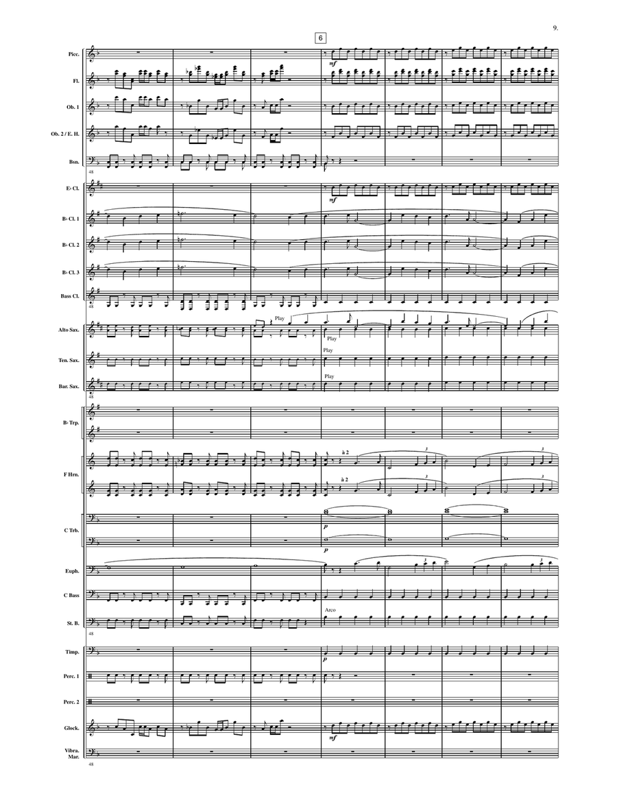 Flight to the Moon Flight to the Moon Concert Band scores gallery preview page 8