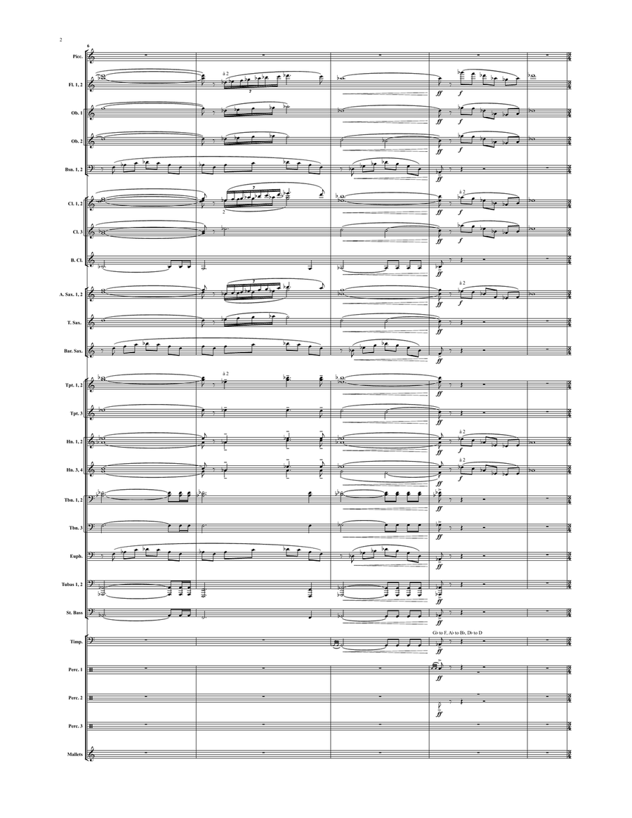 Aurora Borealis (score only) Concert Band scores gallery preview page 3