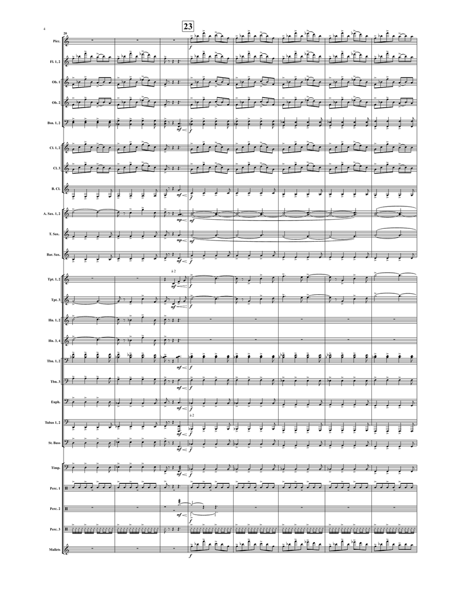 Aurora Borealis (score only) Concert Band scores gallery preview page 5