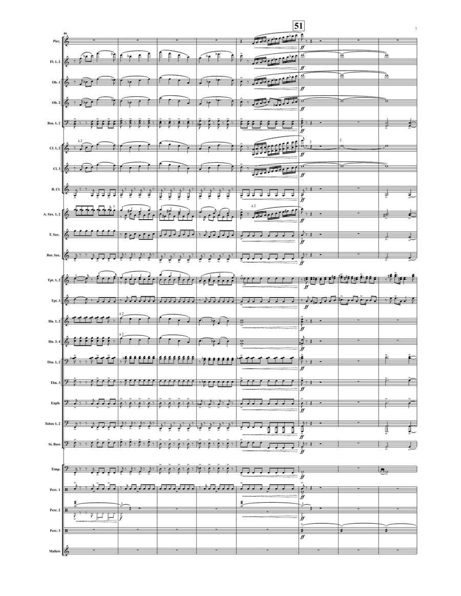Aurora Borealis (score only) Concert Band scores gallery preview page 8