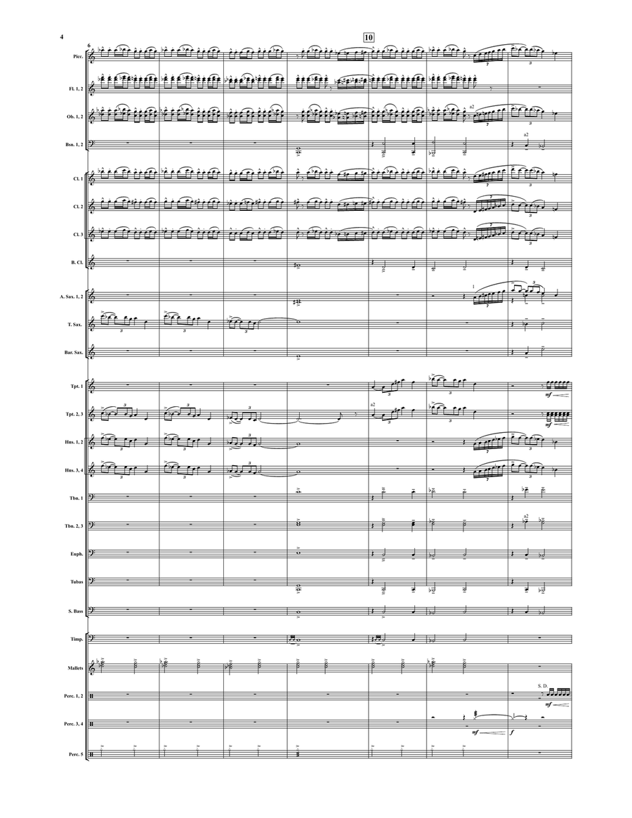 The Falcon of Egypt (score only) Concert Band scores gallery preview page 3