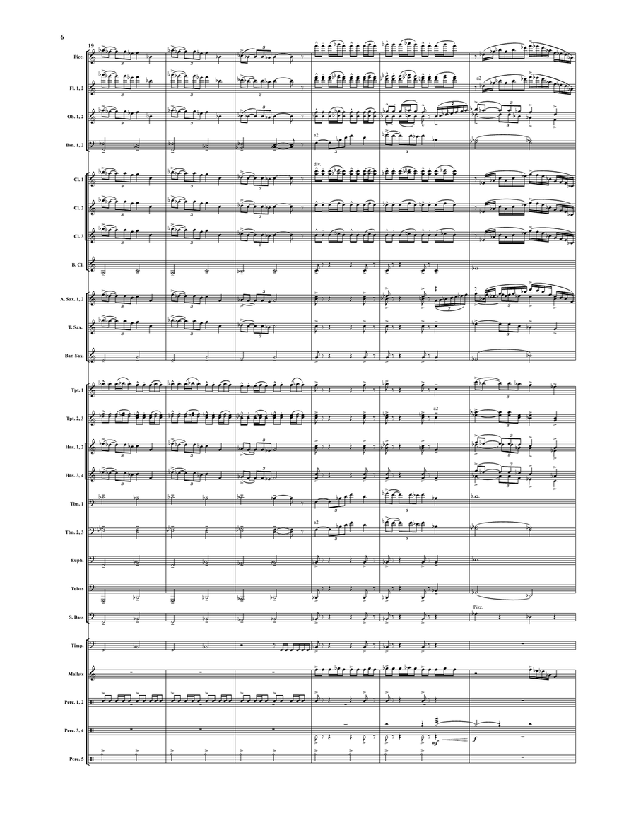 The Falcon of Egypt (score only) Concert Band scores gallery preview page 5
