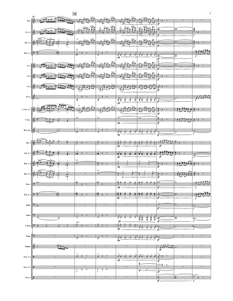 The Falcon of Egypt (score only) Concert Band scores gallery preview page 6