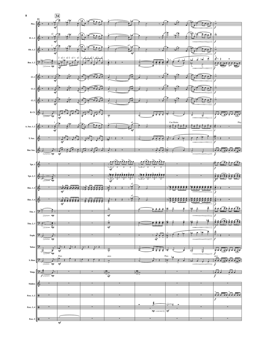 The Falcon of Egypt (score only) Concert Band scores gallery preview page 7