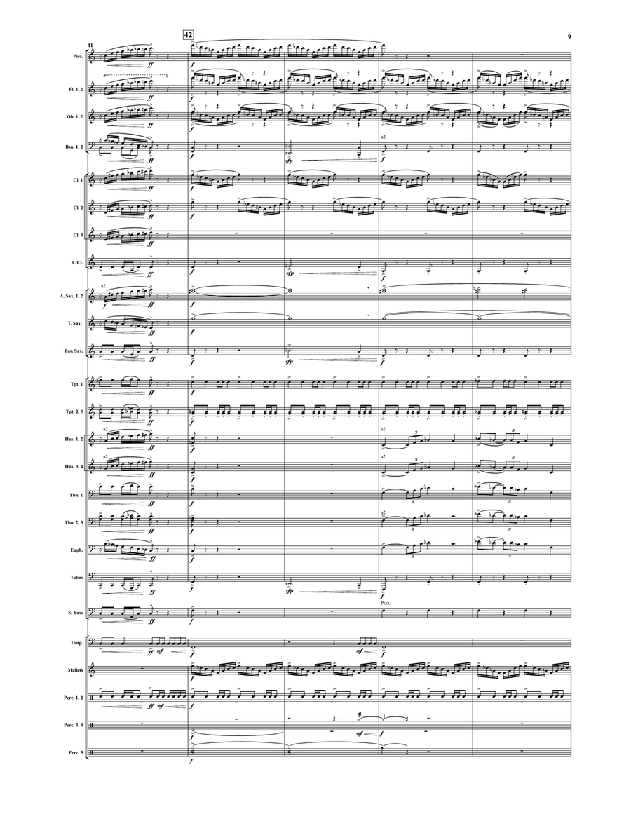 The Falcon of Egypt (score only) Concert Band scores gallery preview page 8