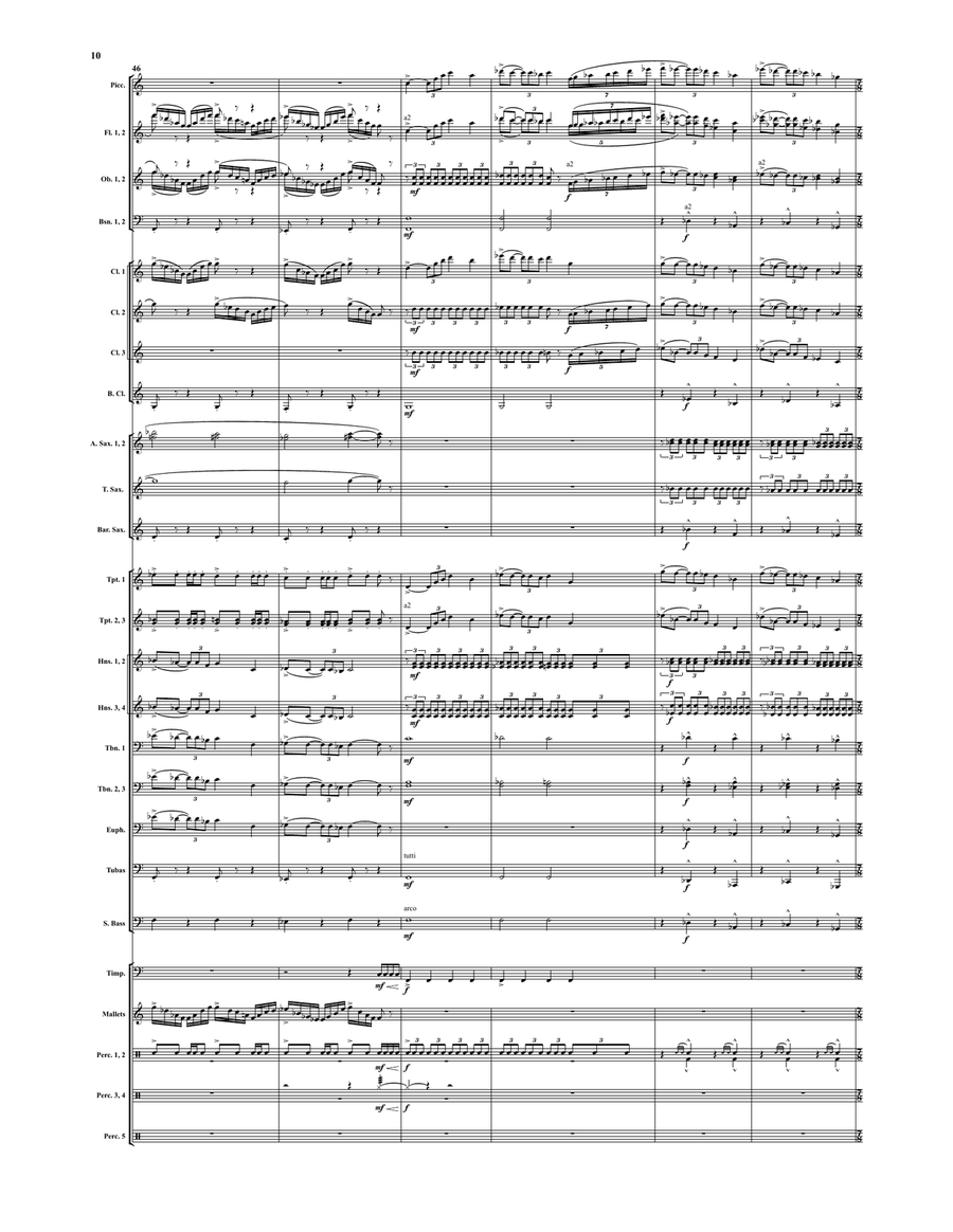 The Falcon of Egypt (score only) Concert Band scores gallery preview page 9
