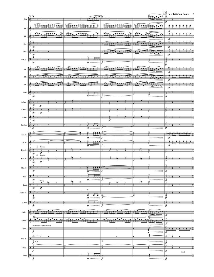 Freedom Defended Freedom Defended Concert Band scores gallery preview page 4