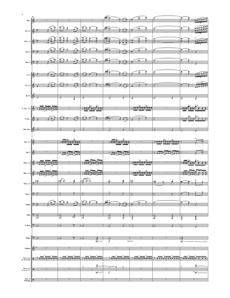 Journey Through the Stratosphere Concert Band scores gallery preview page 7
